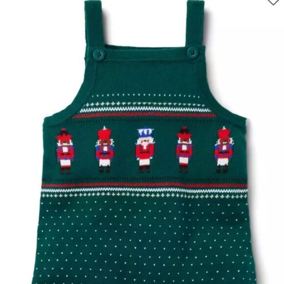 Janie and Jack 100046993 Baby Nutcracker Fair Isle Sweater Overall NWT size 0-3 - Picture 4 of 8